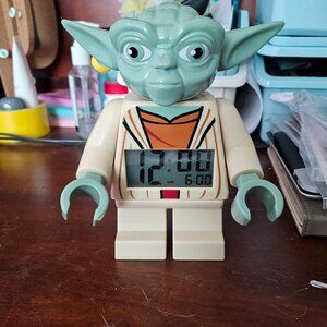 Lego Yoda Alarm Clock New